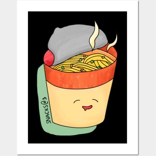 Mouth-watering cup noodle Posters and Art